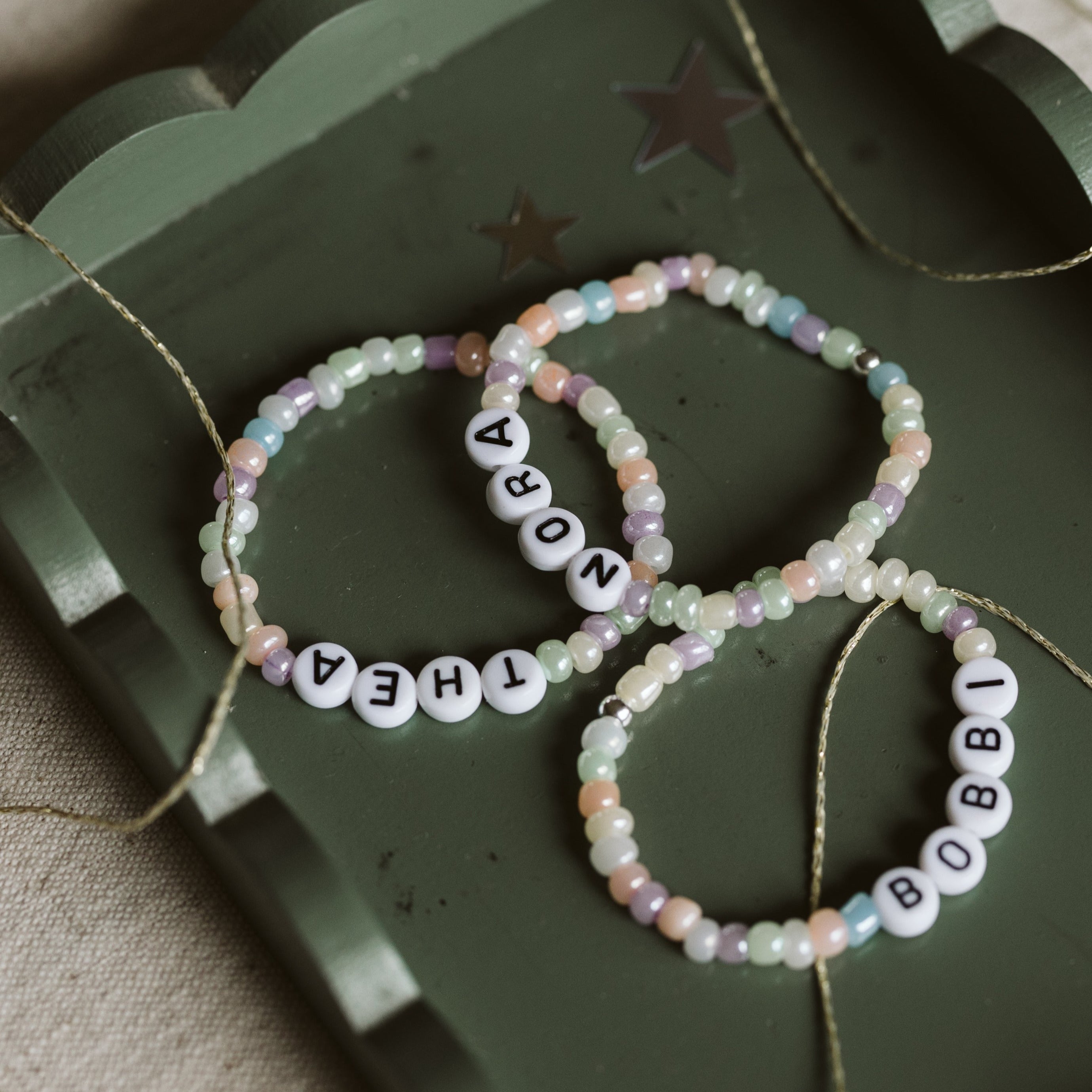 1 Acrylic Boho Word Beaded Bracelet Alphabet Beads Bangle Summer Beach  Jewellery | eBay
